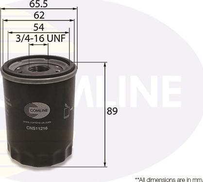 Comline CNS11216 - Масляный фильтр autosila-amz.com