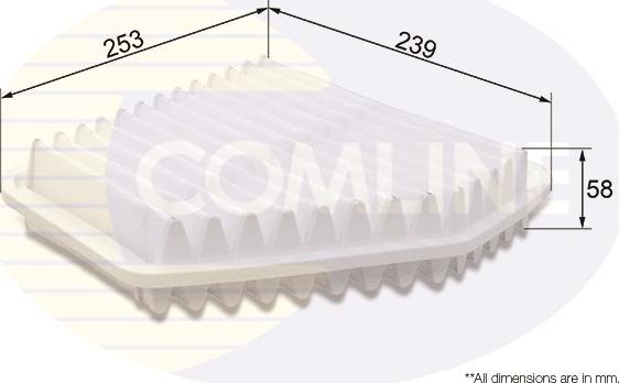 Comline CTY12185 - Воздушный фильтр, двигатель autosila-amz.com