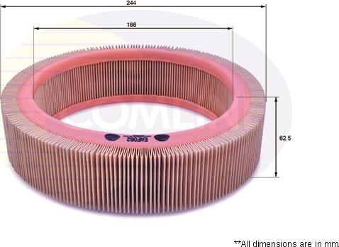 Comline EAF062 - Воздушный фильтр, двигатель autosila-amz.com