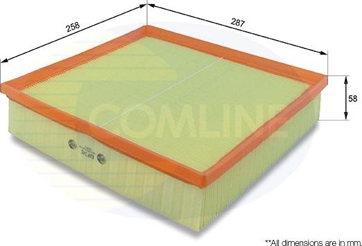 Comline EAF345 - Воздушный фильтр, двигатель autosila-amz.com