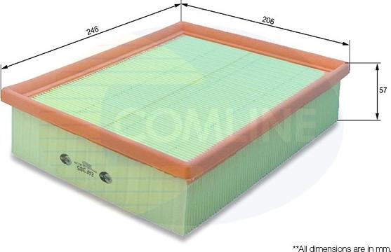 Comline EAF385 - Воздушный фильтр, двигатель autosila-amz.com