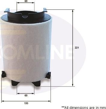 Comline EAF713 - Воздушный фильтр, двигатель autosila-amz.com