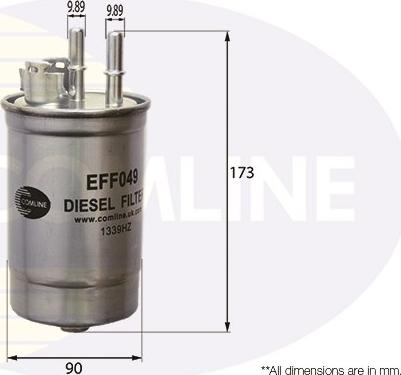 Comline EFF049 - Топливный фильтр autosila-amz.com