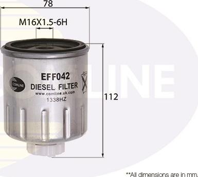 Comline EFF042 - Топливный фильтр autosila-amz.com