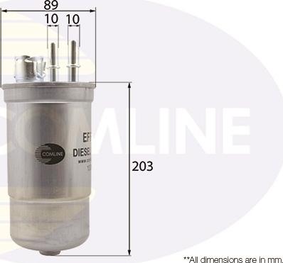Comline EFF053 - Топливный фильтр autosila-amz.com