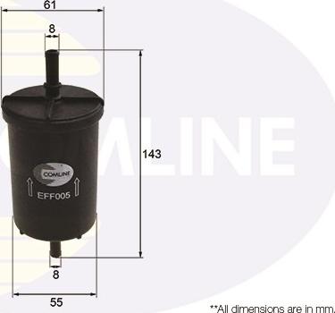 Comline EFF005 - Топливный фильтр autosila-amz.com