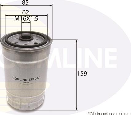 Comline EFF007 - Топливный фильтр autosila-amz.com