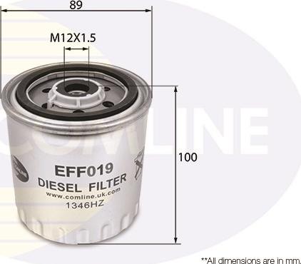 Comline EFF019 - Топливный фильтр autosila-amz.com