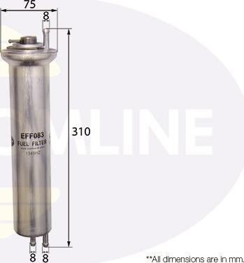 Comline EFF083 - Топливный фильтр autosila-amz.com