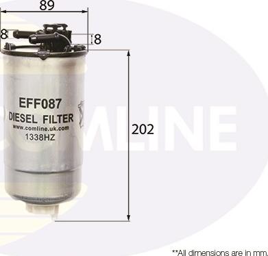 Comline EFF087 - Топливный фильтр autosila-amz.com