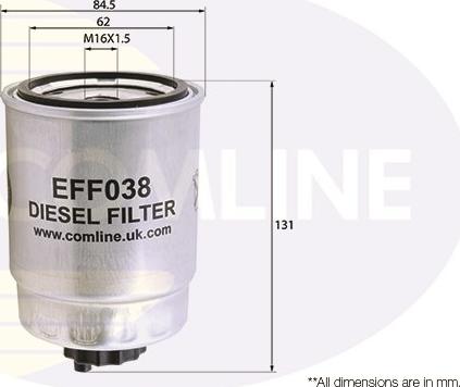 Comline EFF038 - Топливный фильтр autosila-amz.com