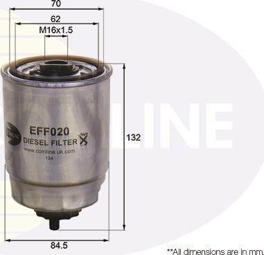 Comline EFF020 - Топливный фильтр autosila-amz.com