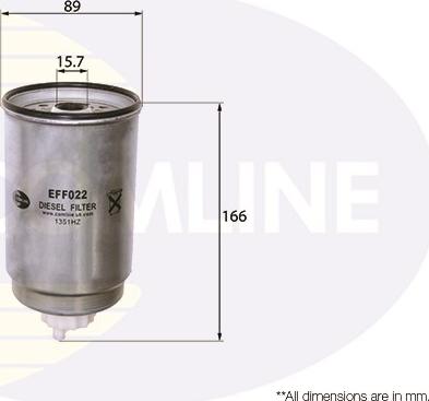 Comline EFF022 - Топливный фильтр autosila-amz.com