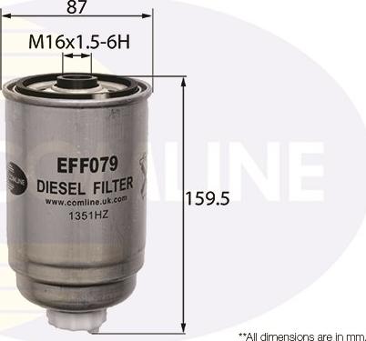 Comline EFF079 - Топливный фильтр autosila-amz.com