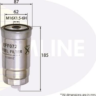 Comline EFF072 - Топливный фильтр autosila-amz.com