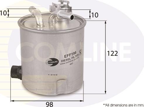 Comline EFF196 - Топливный фильтр autosila-amz.com