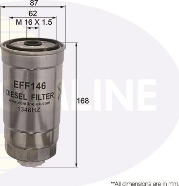 Comline EFF146 - Топливный фильтр autosila-amz.com