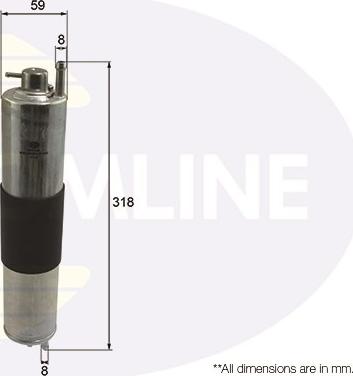 Comline EFF140 - Топливный фильтр autosila-amz.com