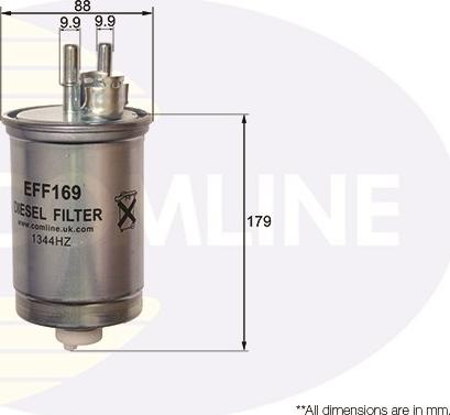Comline EFF169 - Топливный фильтр autosila-amz.com