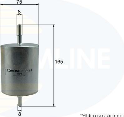 Comline EFF118 - Топливный фильтр autosila-amz.com