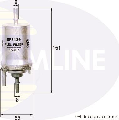 Comline EFF129 - Топливный фильтр autosila-amz.com