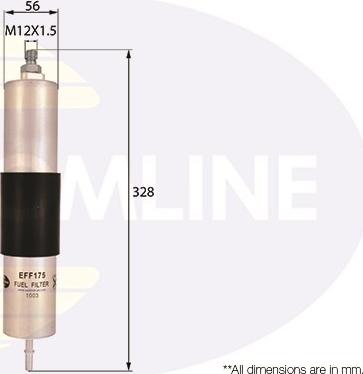 Comline EFF175 - Топливный фильтр autosila-amz.com