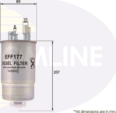 Comline EFF177 - Топливный фильтр autosila-amz.com