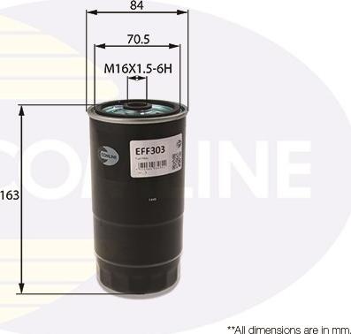 Comline EFF303 - Топливный фильтр autosila-amz.com