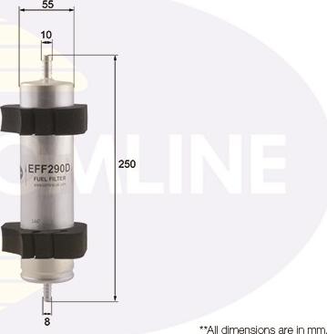 Comline EFF290D - Топливный фильтр autosila-amz.com