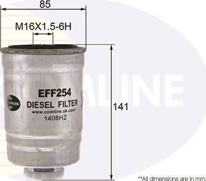 Comline EFF254 - Топливный фильтр autosila-amz.com