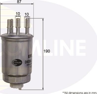 Comline EFF257 - Топливный фильтр autosila-amz.com