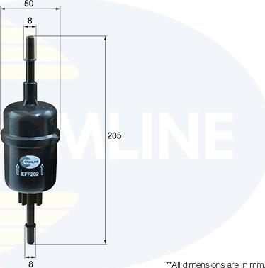 Comline EFF202 - Топливный фильтр autosila-amz.com