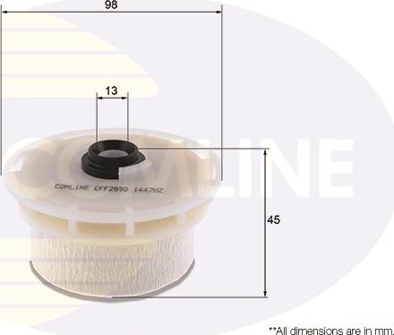 Comline EFF289D - Топливный фильтр autosila-amz.com