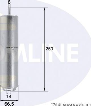Comline EFF282D - Топливный фильтр autosila-amz.com