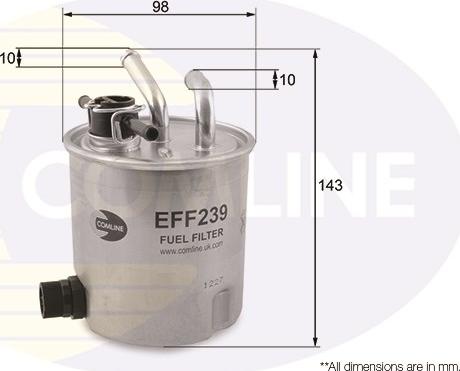 Comline EFF239 - Топливный фильтр autosila-amz.com