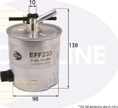 Comline EFF233 - Топливный фильтр autosila-amz.com