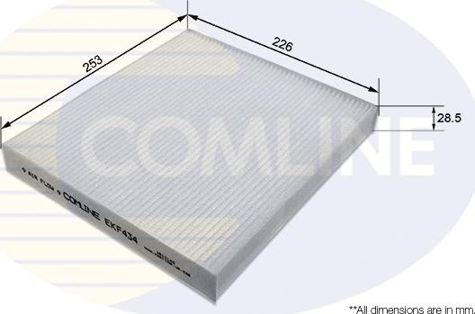 Comline EKF434 - Фильтр воздуха в салоне autosila-amz.com