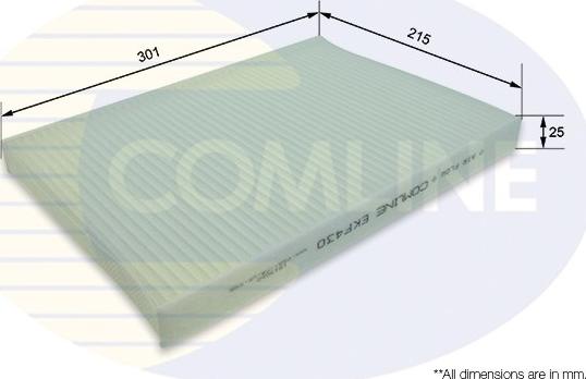 Comline EKF430 - Фильтр воздуха в салоне autosila-amz.com