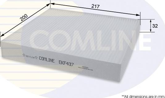 Comline EKF437 - Фильтр воздуха в салоне autosila-amz.com