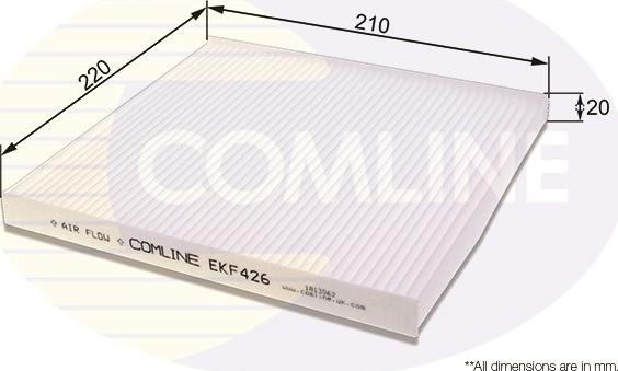 Comline EKF426 - Фильтр воздуха в салоне autosila-amz.com