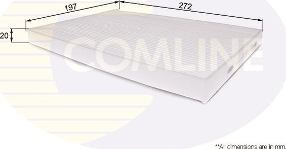 Comline EKF190 - Фильтр воздуха в салоне autosila-amz.com