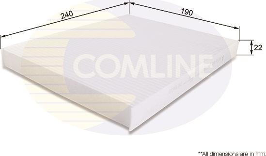 Comline EKF151 - Фильтр воздуха в салоне autosila-amz.com