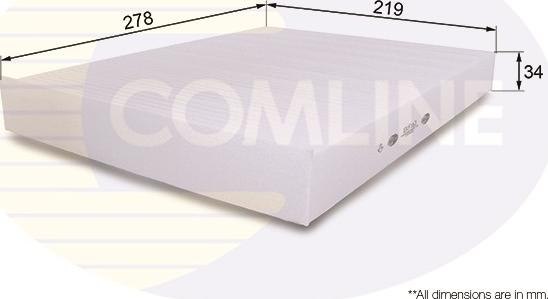 Comline EKF163 - Фильтр воздуха в салоне autosila-amz.com