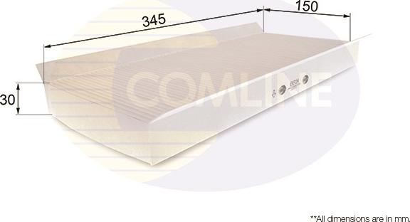 Comline EKF114 - Фильтр воздуха в салоне autosila-amz.com