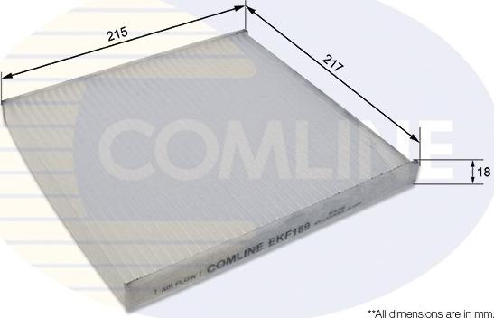 Comline EKF189 - Фильтр воздуха в салоне autosila-amz.com