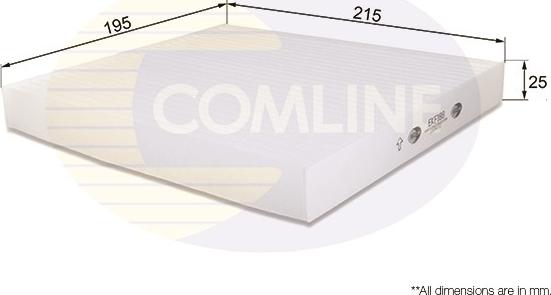 Comline EKF188 - Фильтр воздуха в салоне autosila-amz.com