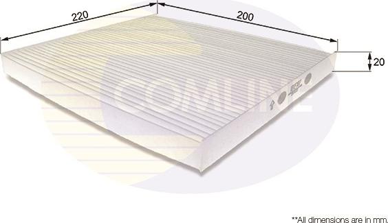 Comline EKF187 - Фильтр воздуха в салоне autosila-amz.com
