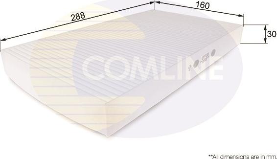 Comline EKF120 - Фильтр воздуха в салоне autosila-amz.com