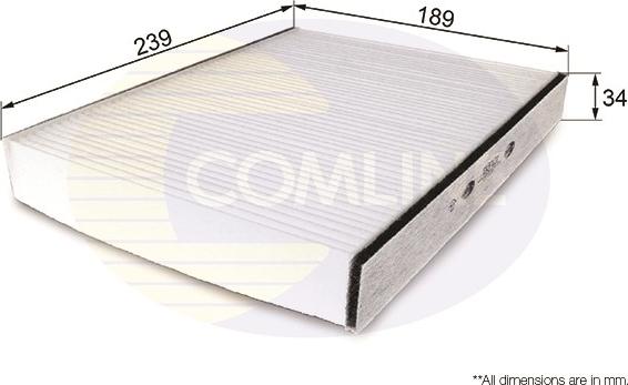 Comline EKF121 - Фильтр воздуха в салоне autosila-amz.com