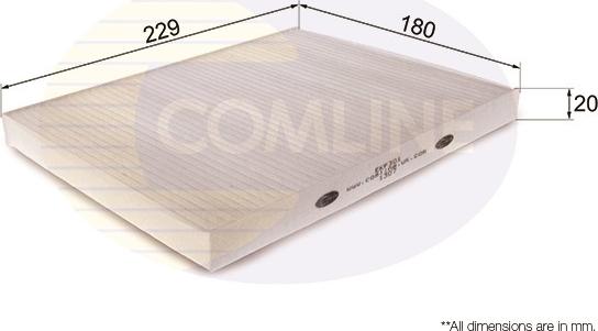 Comline EKF301 - Фильтр воздуха в салоне autosila-amz.com